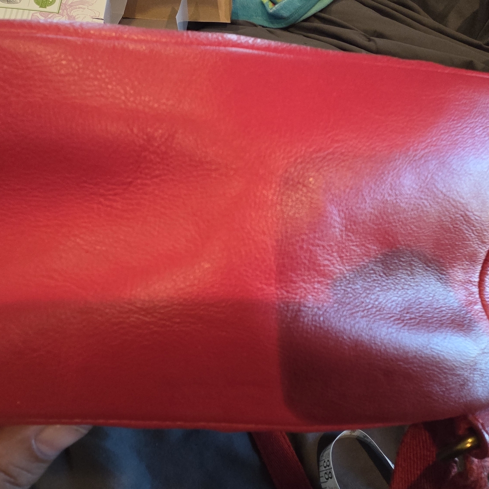 Fossil Red Leather Backpack, Small - Picture 4 of 6
